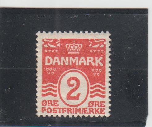 Denmark  Scott#  58  MH  (1905 Wavy Lines)