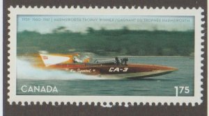 Canada 2486b Miss Supertest III speed boat from souvenir sheet - MNH