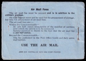 Australia Scott C1 Partial Booklet (1930) Mint NH F-VF M