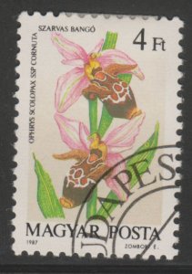 Hungary 3090 Flowers 1987