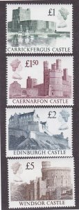 Great Britain 1230-1233, MNH Set of 4 - Castles