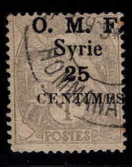 Syria Scott 31 Used overprinted French stamp