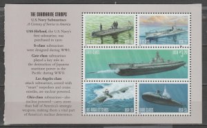 3373-77 Pane of 5, The Submarine Page MNH, (.22 - $3.20) (a)