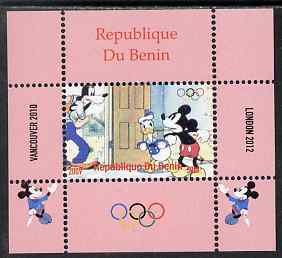 BENIN - 2009 - Olympics, Disney #1 - Perf De Luxe Sheet - MNH - Private Issue