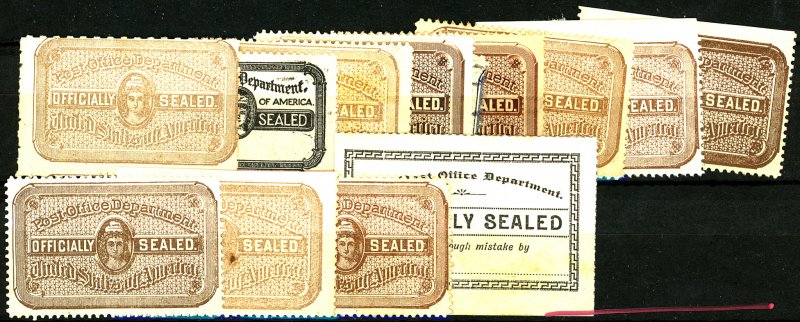 U.S. #OFFICIALLY SEALED MINT/USED MIXED CONDITION