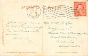 United States Massachusetts Malden, Mass. 1909 American Flag Type B14  2c Was...