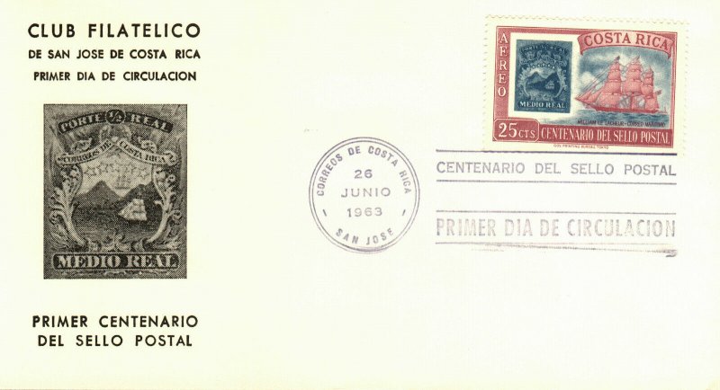 Costa Rica #C362 cacheted unaddressed FDC