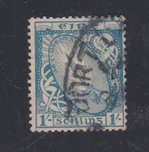 J44148 JL Stamps 1922-3 ireland 1sh used #76 wmk44  perf 15x14