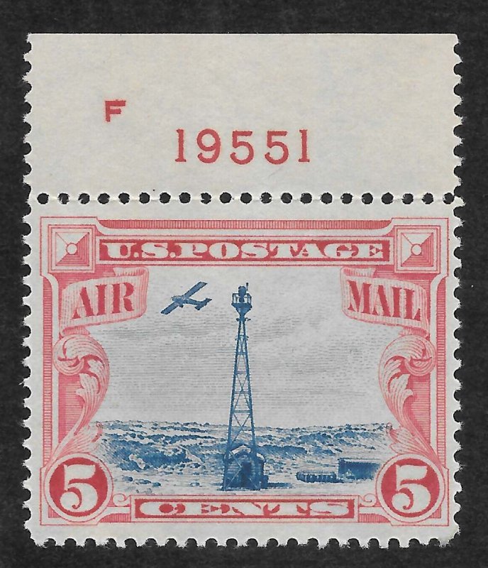 United States Scott C11 MNHOG - 1928 5c Beacon on Rocky Mountains - SCV $10.00
