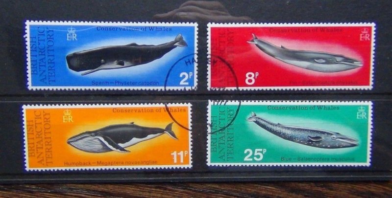 British Antarctic Territory 1977 Whale Conservation set Used 