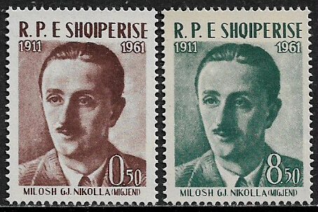 Albania #598-9 MNH Set - Milosh G. Nikolla
