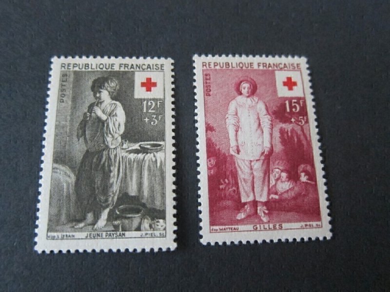 France 1956 Sc B309-10 set MNH