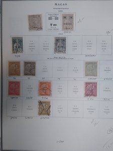 collection on pages Macao to 1940 NH: CV $173