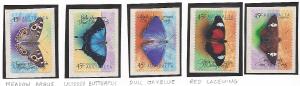 Australia Butterflies Self-Adhesive set MNH  sc 1695 - 1699