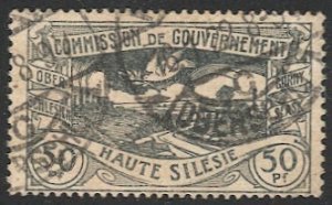 UPPER SILESIA Germany 1920 Sc 24  50pf, Used