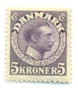 DENMARK #134, Mint Never Hinged, Scott $54.00