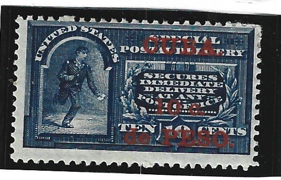 CUBA Scott # E1 Mint 10c on 10c Special Delivery stamp 2019 CV $130.00