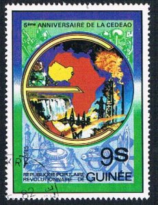 Guinea 827 Used Map 2 1982 (BP48303)