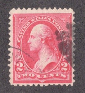 OAS-CNY 3832 REGULAR ISSUE 1894 SCOTT 252 $0.02 WASHINGTON CARMINE USED VF $14