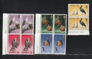 Jersey 217-221 Pairs Set MNH Animals (B)