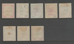 Sudan 1898 Sc 9-16 set of 8 MH