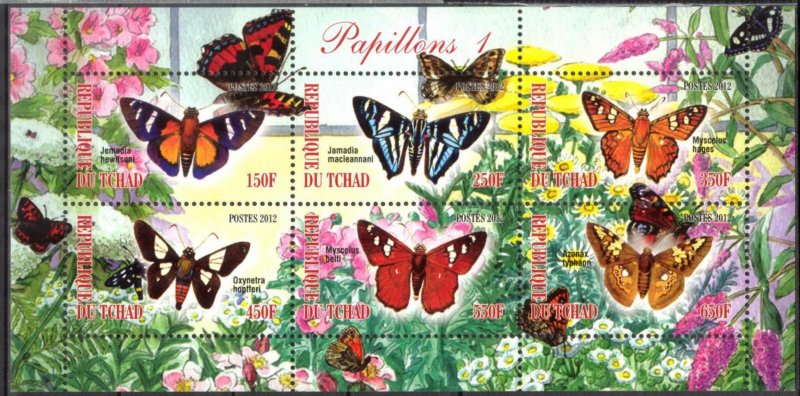 Chad 2012 Butterflies (1) MNH Cinderella !