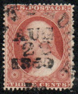 MALACK 26A VF, sock on the nose town cancel, nice color! b9299