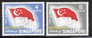 Singapore #49-50, Mint Hinge.