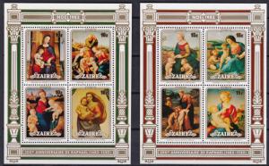 1983 Zaire Scott 1129-1130 Christmas MNH