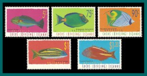 Cocos 1997 Fish Definitives (series 3), MNH #304-314,SG332-SG342