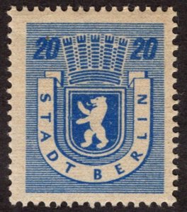 1945, Germany, Allied Occupation of Berlin 20pf, MNH, Sc 11N6