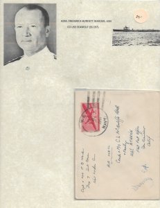 1945 Capt Frederick Warder, USS Seawolf SS-197 to USS Athene (54407)