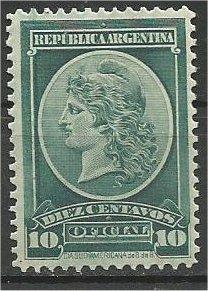 ARGENTINA, 1901, MNH 10c, Liberty Head Scott O34