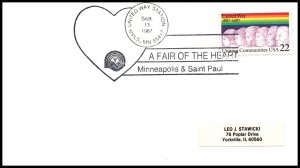 US United Way 1987 Minneapolis,MN Cancel Cover