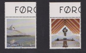 Faroe islands   #344-345   MNH  1998   Frederickschurch