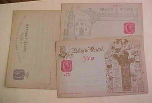 ANGOLA   AFRICA PICTORIAL POSTAL CARDS MINT 3 DIFF.