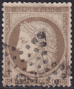 France 1872 Sc 62 used 2 Paris star cancel