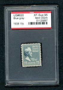 US 820 Mint Ognh PSE XF-Sup 95 Encapsulated