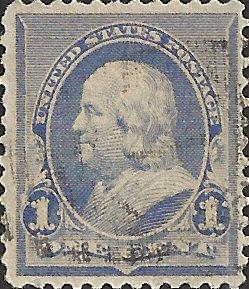 # 219 DULL BLUE USED BEN FRANKLIN SCV-0.75