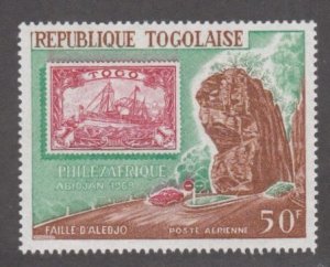 Togo # C104, PHILEXAFRICA, Stamp on Stamp, Mint NH, 1/2 Cat.