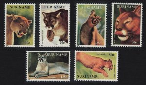 Suriname The Puma 6v 1991 MNH SC#892-897 SG#1484-1489