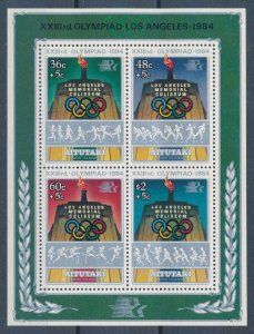 [116561] Aitutaki 1984 Olympic Games Los Angeles Souvenir Sheet MNH