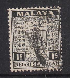 Malaya Negri Sembilan 1935 Sc 21 1c Used