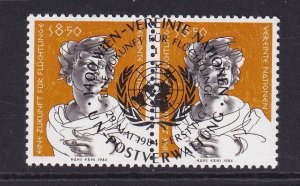 United Nations  Vienna  #45 cancelled 1984 future for refugees  8.50s  pair