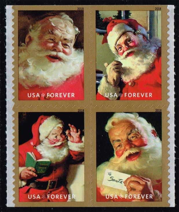 US #5335a Santa Claus Block of 4; MNH (4.00)