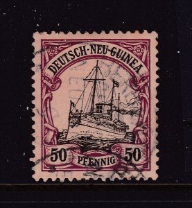 German New Guinea a good/fine used 50pf yacht