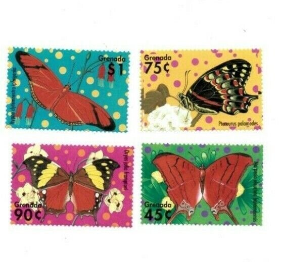 Grenada - 2000 - Butterflies - Set Of 4 Stamps - MNH