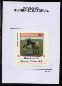 Equatorial Guinea 1976 Horses 8EK Dulmen Wildhorse proof ...