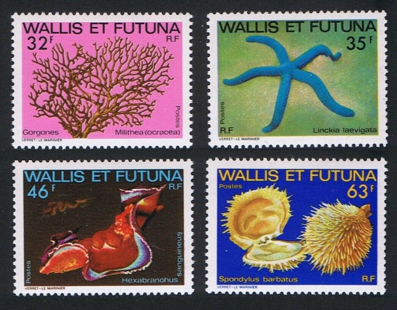 1982 Wallis and Futuna 430-433 Sea fauna 9,50 €