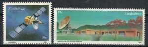 Zimbabwe Stamp 491-492  - Intelsat V